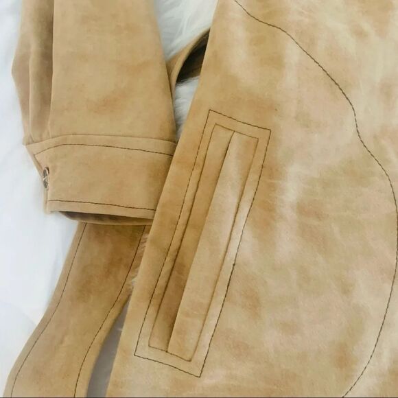 Vintage Sherbert Originals Suede Coat Dress with Tie Size Medium - Picture 6 of 13